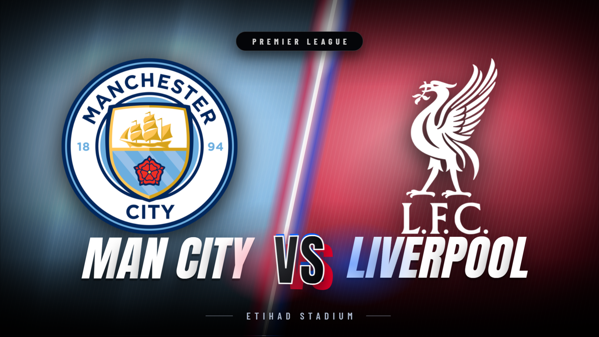 A head-to-head soccer matchup card between two clubs