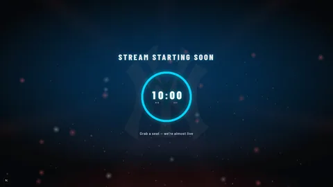 A countdown overlay in club colours