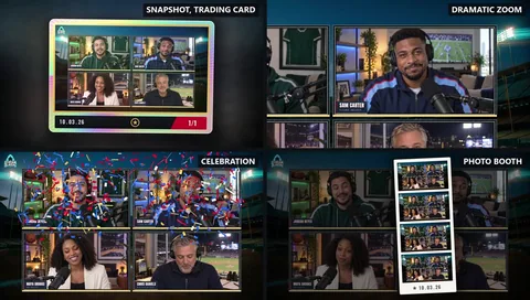 Live Studio moments: Snapshot, Dramatic Zoom, Celebration and Photo Booth