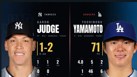 A Brick Wall stinger with the StreamSlayers logo painted on it builds over a live game, then breaks away to a full-screen stat takeover split in two, the hitter on the left and the pitcher on the right