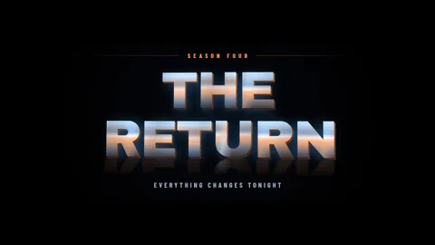 A molten metal title treatment reading The Return