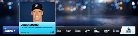 The new Topics: Judge's topic live, opened into a card on the topic bar