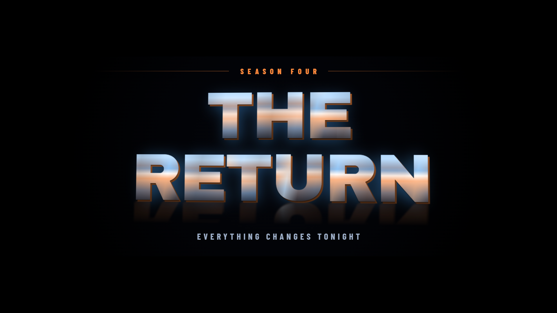 A molten metal title treatment reading The Return
