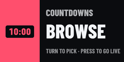 Countdowns: Browse: The dial’s screen