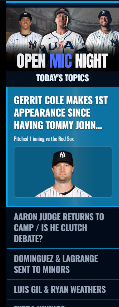 Topics Panel — Highlighted